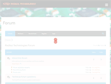 Tablet Screenshot of forum.radikaltechnologies.com